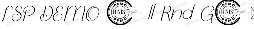 FSP DEMO - ll Rnd G字体转换